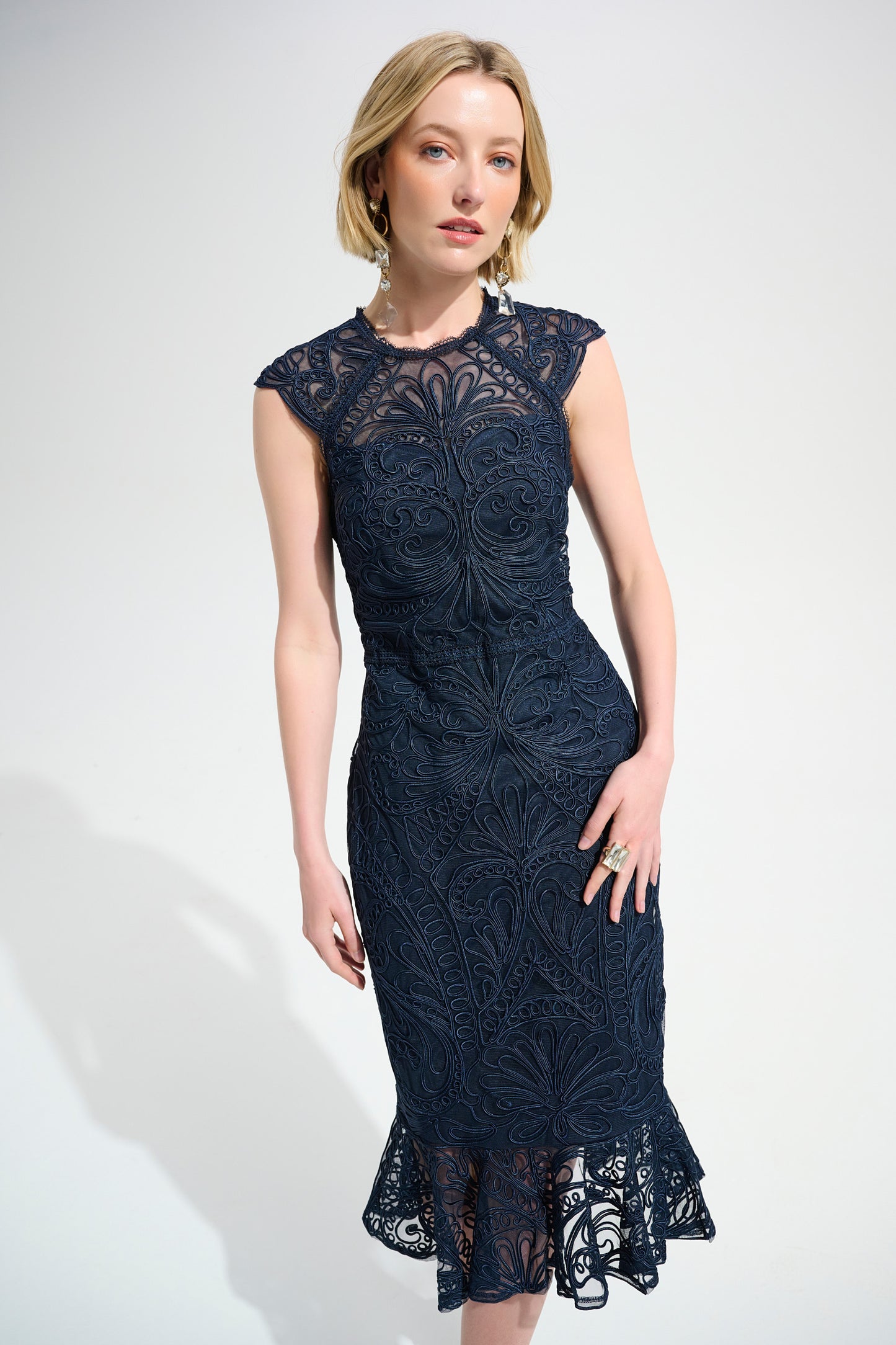 Joseph Ribkoff Spring 2026-261740-2166-Dress-Midnight Blue - The Coach Pyramids