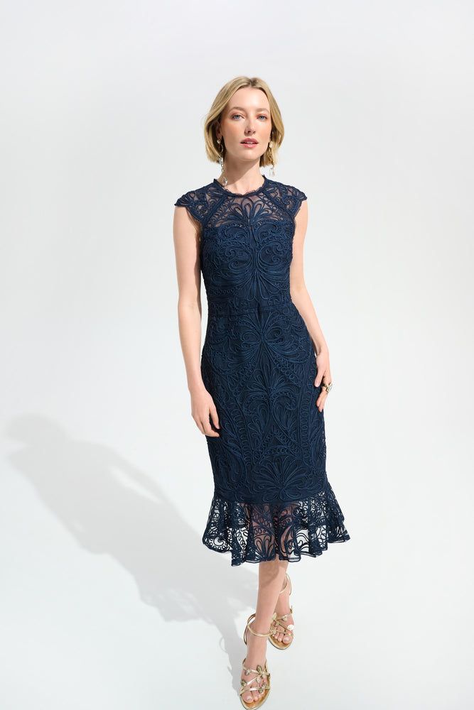 Joseph Ribkoff Spring 2026-261740-2166-Dress-Midnight Blue - The Coach Pyramids