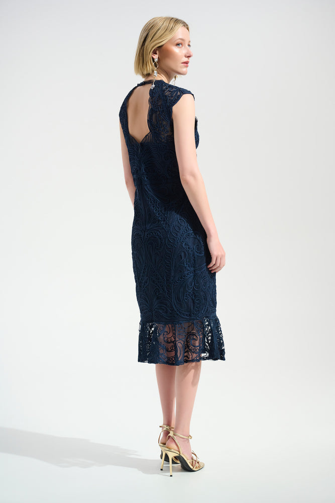 Joseph Ribkoff Spring 2026-261740-2166-Dress-Midnight Blue - The Coach Pyramids