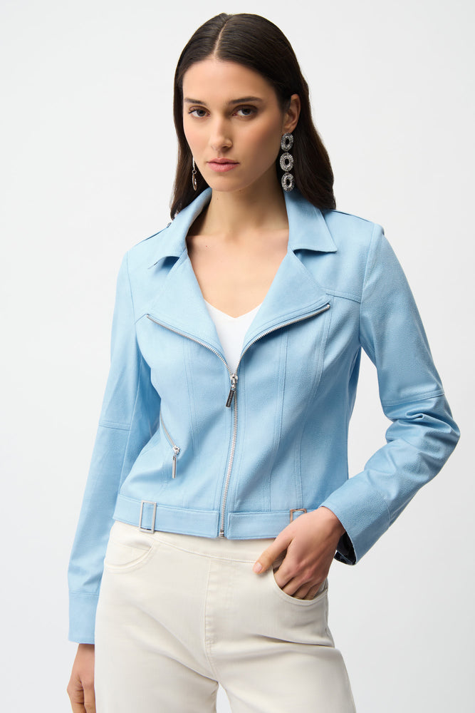 Joseph Ribkoff Spring 2026-261910-4373-Jacket-Sky Blue - The Coach Pyramids