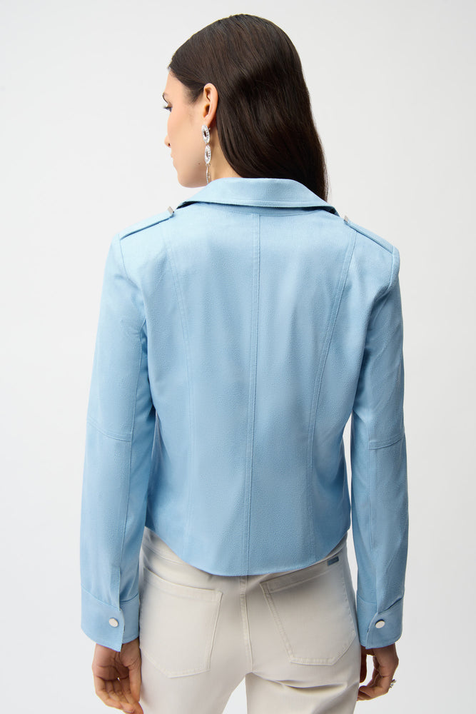 Joseph Ribkoff Spring 2026-261910-4373-Jacket-Sky Blue - The Coach Pyramids