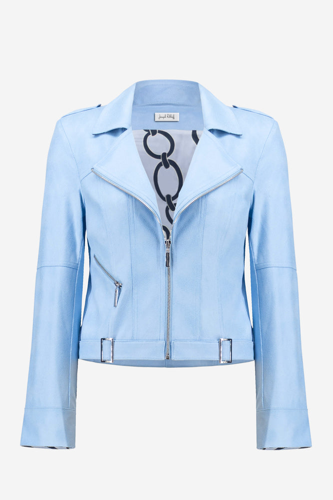 Joseph Ribkoff Spring 2026-261910-4373-Jacket-Sky Blue - The Coach Pyramids