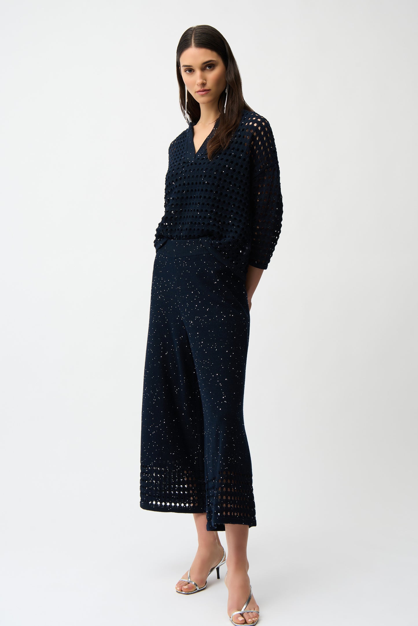 Joseph Ribkoff Spring 2026-261925-2166-Top-Midnight Blue - The Coach Pyramids
