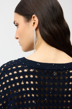 Joseph Ribkoff Spring 2026-261925-2166-Top-Midnight Blue