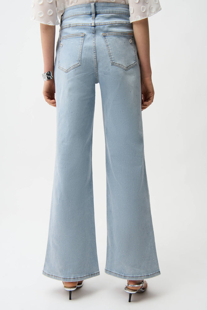 Joseph Ribkoff Spring 2026-261960-47-Pant-Light Blue Denim - The Coach Pyramids