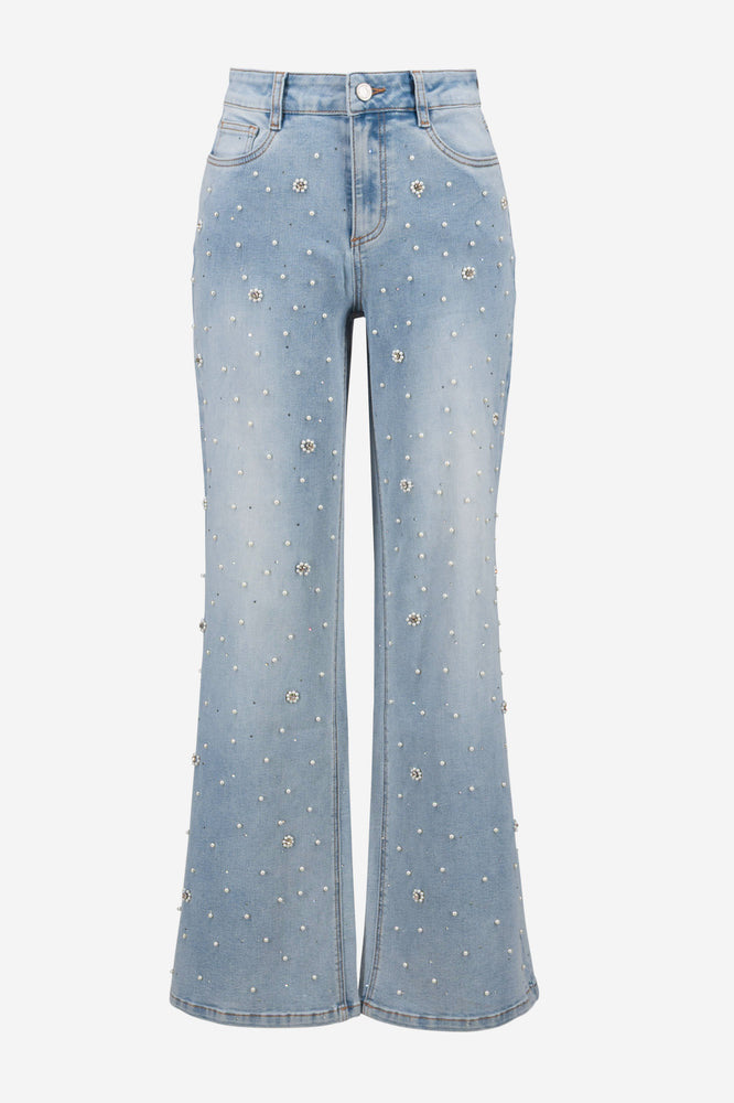 Joseph Ribkoff Spring 2026-261960-47-Pant-Light Blue Denim - The Coach Pyramids