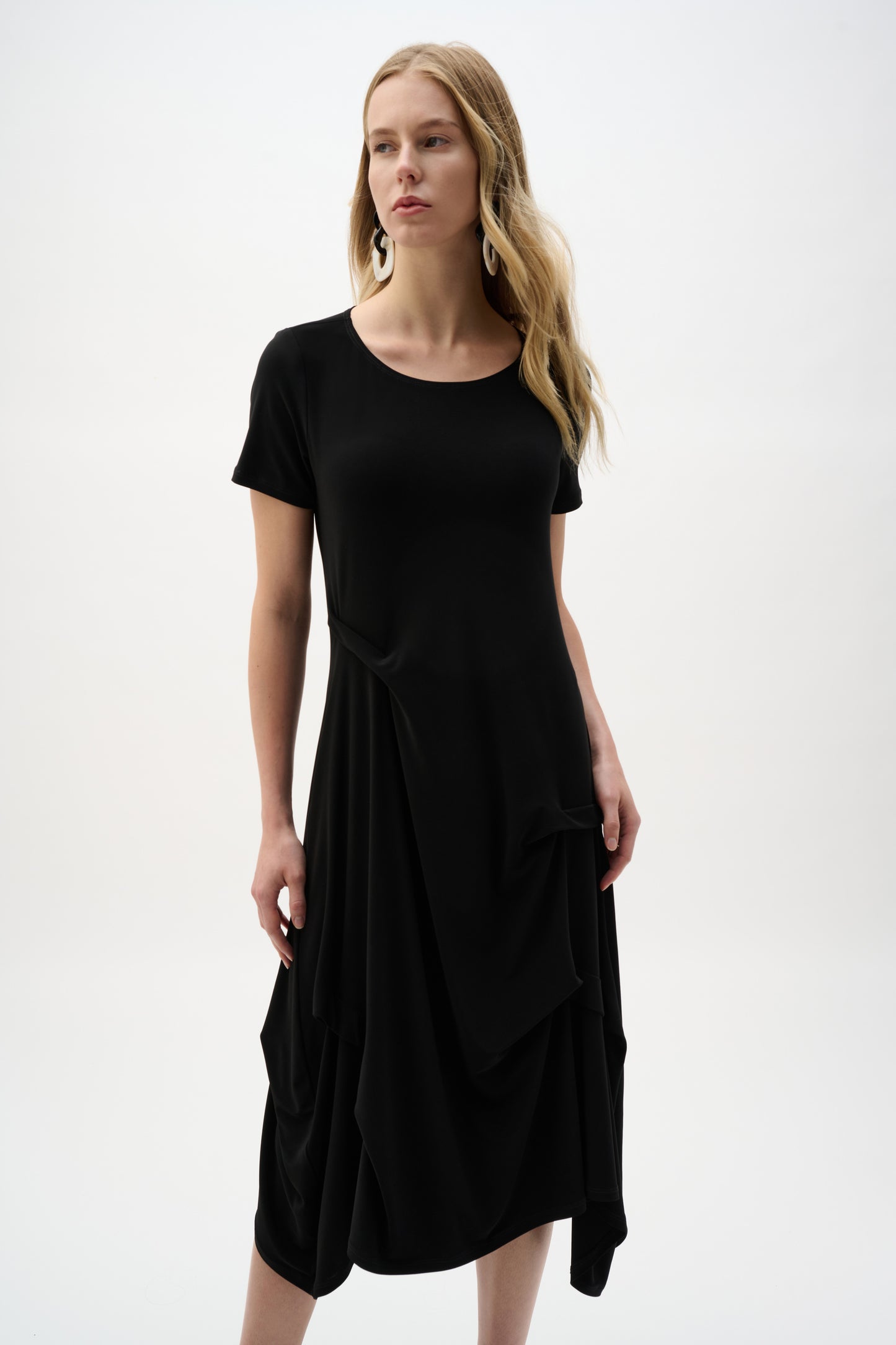 Joseph Ribkoff-262032-2166-Dress-Midnight Blue - The Coach Pyramids