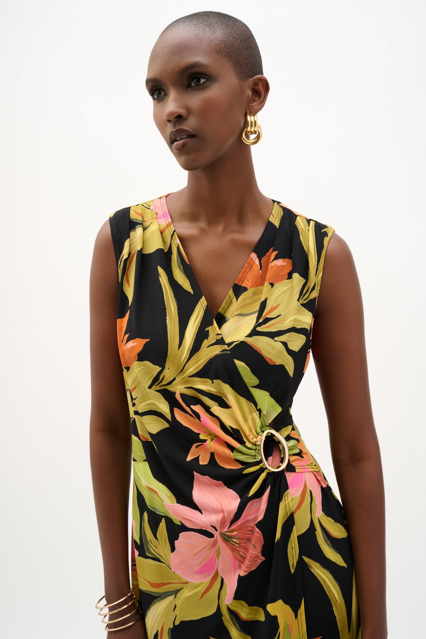 Joseph Ribkoff-262108-178-Dress-Black/Multi - The Coach Pyramids