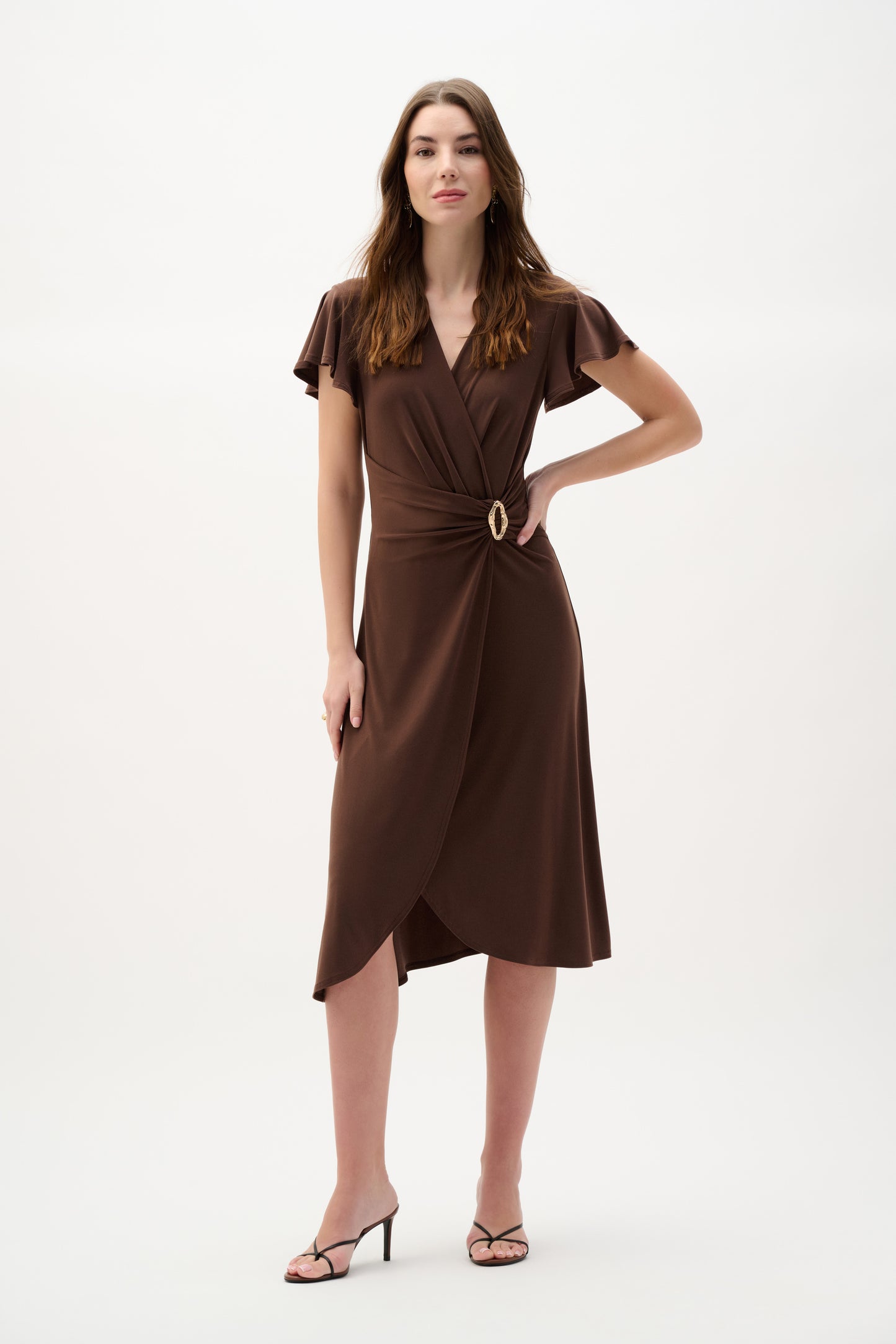Joseph Ribkoff-262140-4525-Dress-Mahogany - The Coach Pyramids