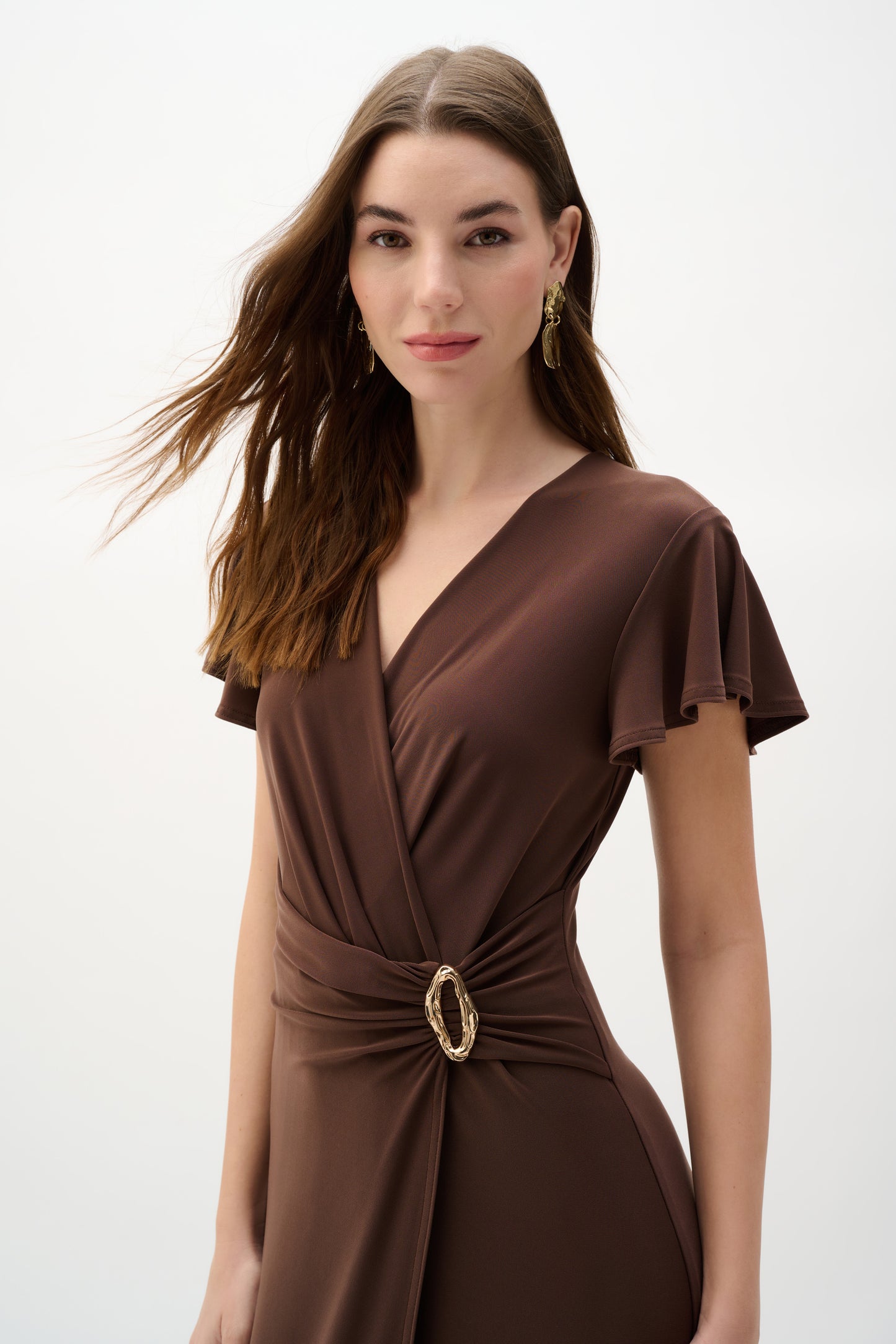 Joseph Ribkoff-262140-4525-Dress-Mahogany - The Coach Pyramids
