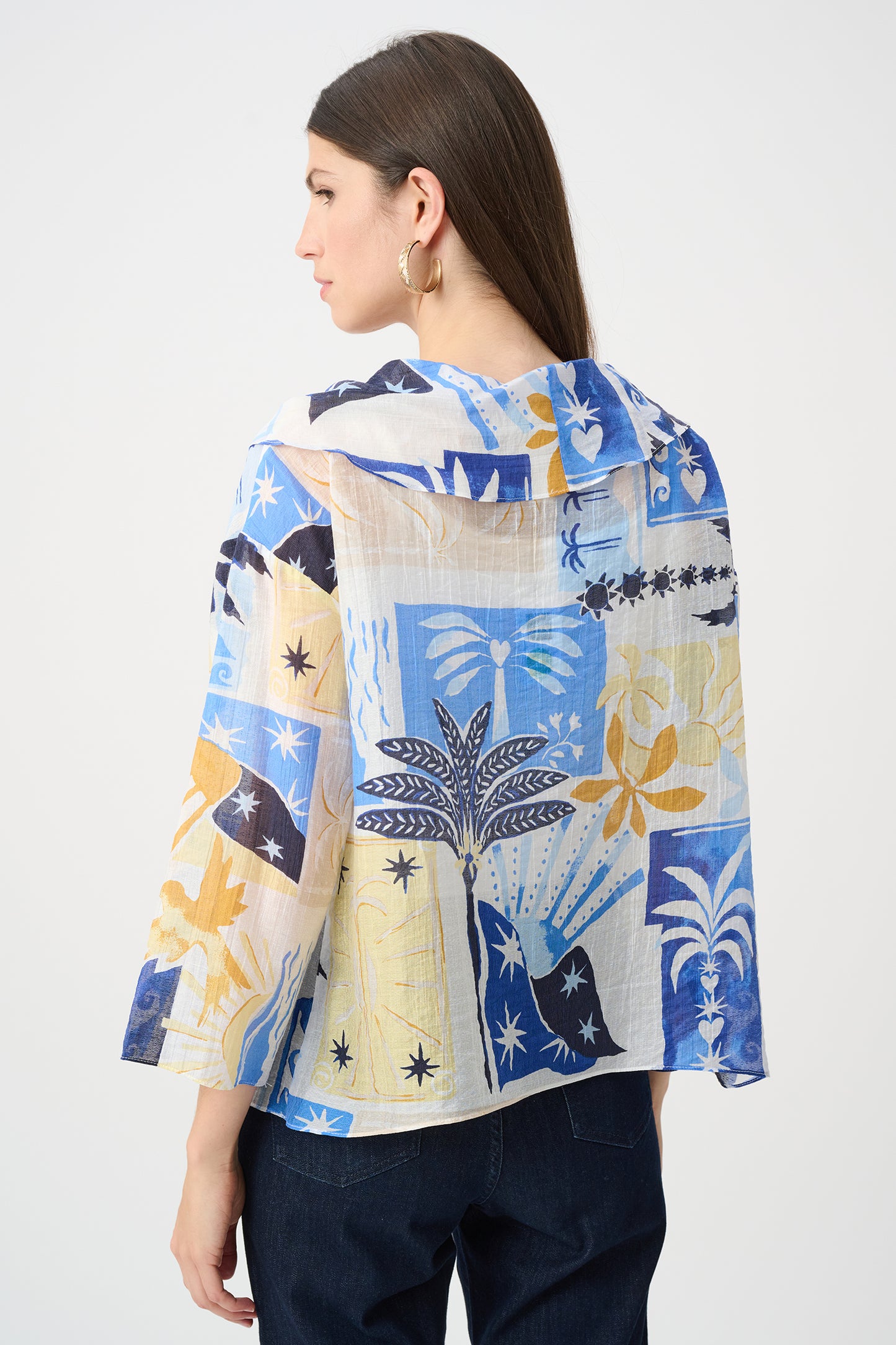 Joseph Ribkoff-262151-2539-Top-Vanilla/Multi - The Coach Pyramids