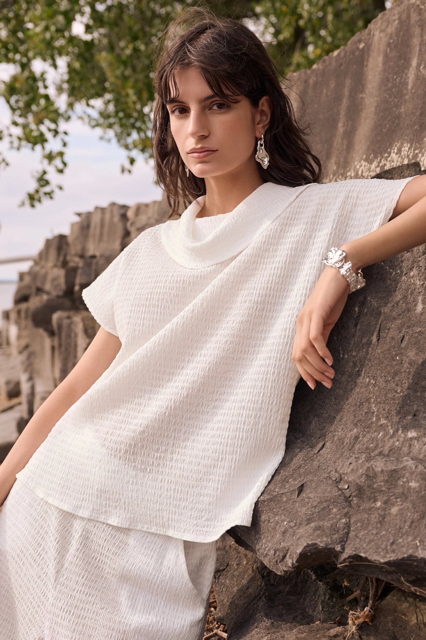 Joseph Ribkoff-262194-34-Top-Off White - The Coach Pyramids