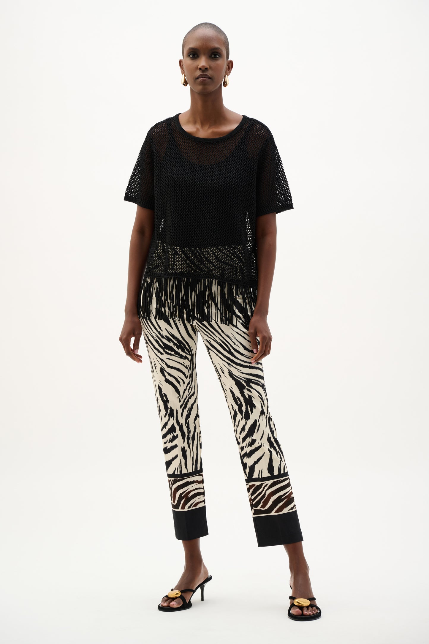 Joseph Ribkoff-262206-1109-Pant-Beige/Multi - The Coach Pyramids