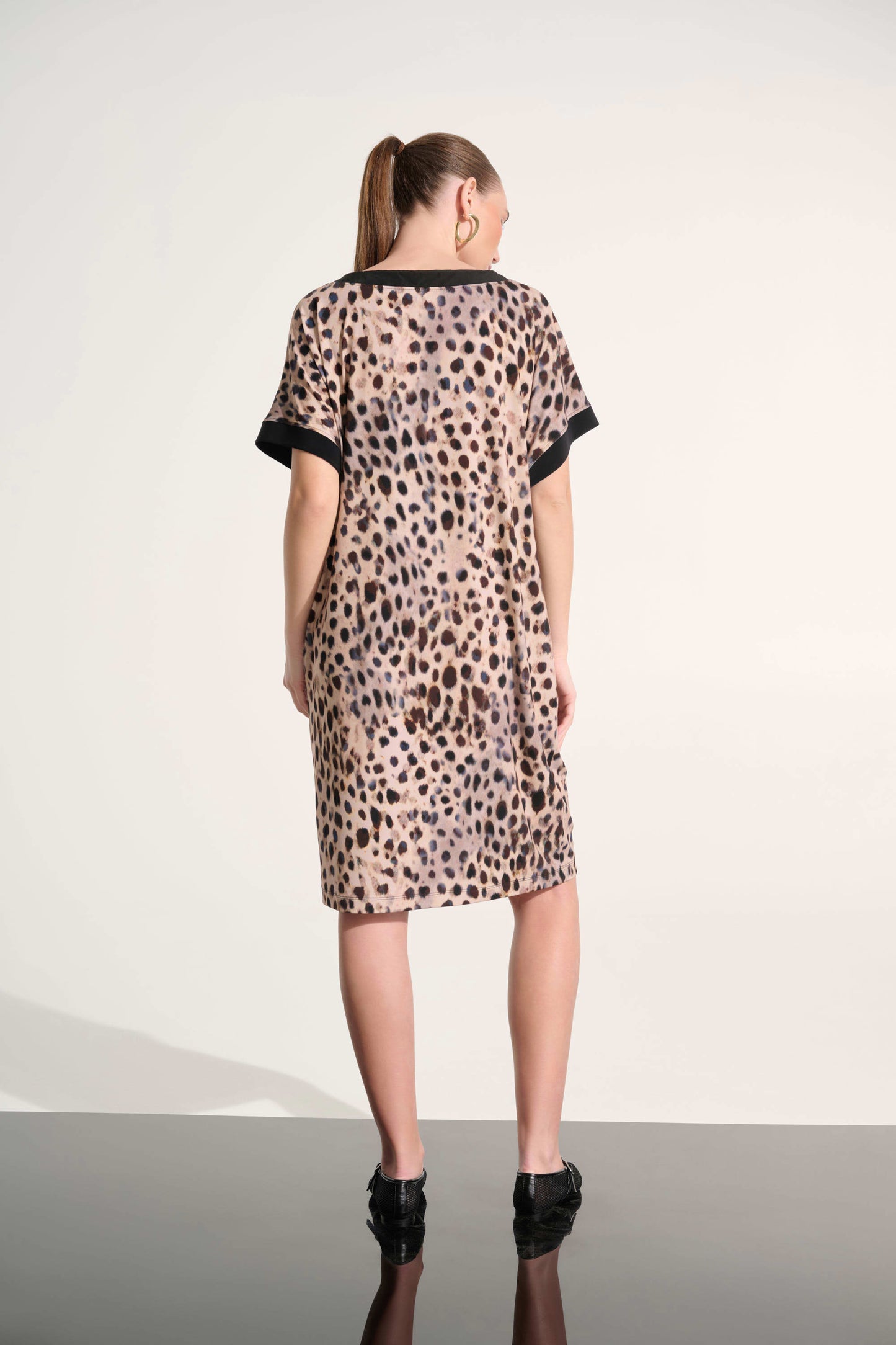 Joseph Ribkoff-262610-1109-Dress-Beige/Multi - The Coach Pyramids