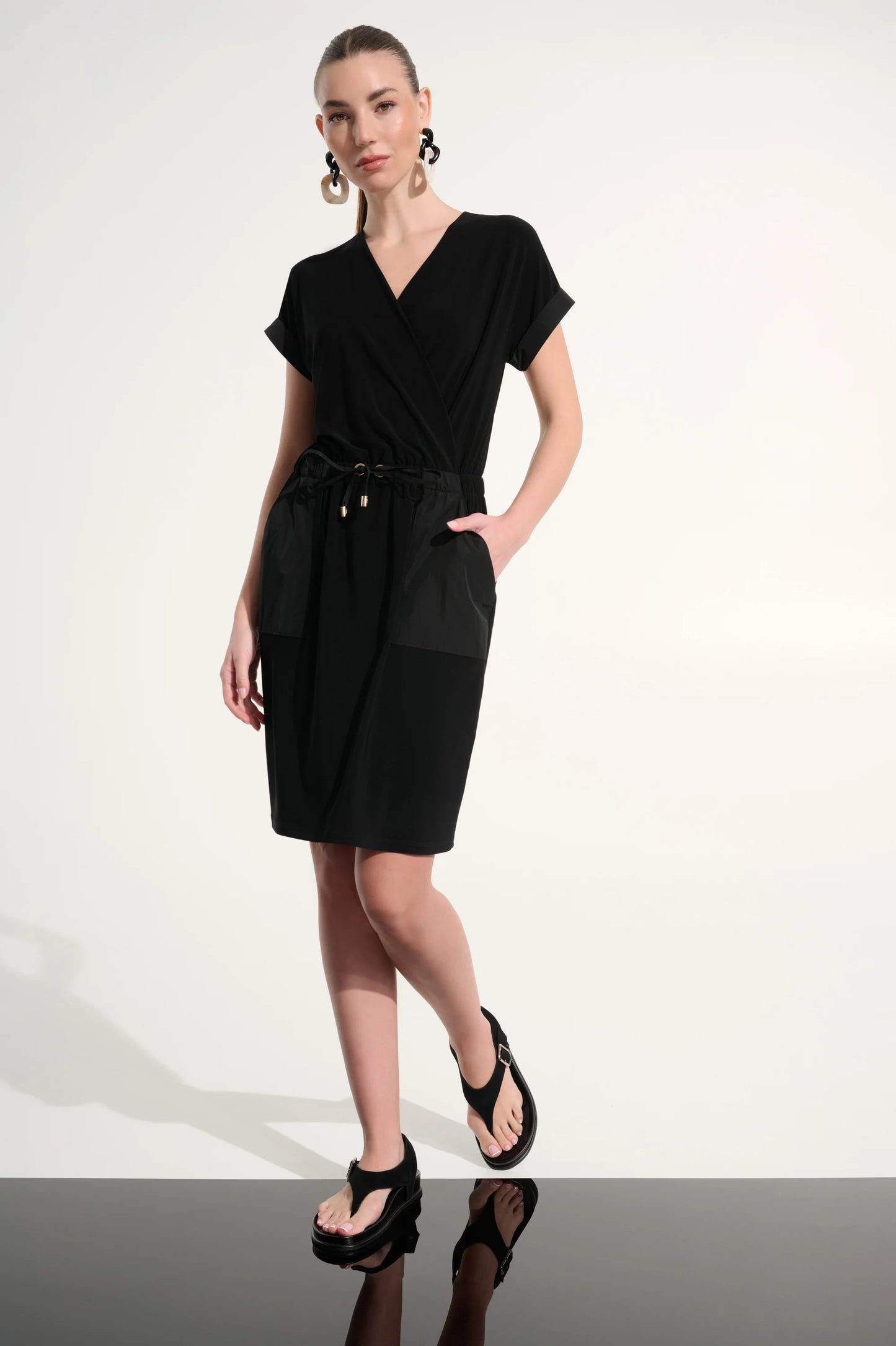 Joseph Ribkoff-262630-11-Dress-Black - The Coach Pyramids