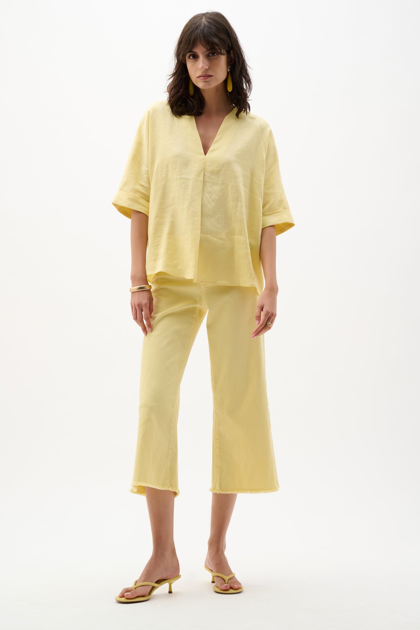Joseph Ribkoff-262918-4522-Pant-Mellow Yellow - The Coach Pyramids