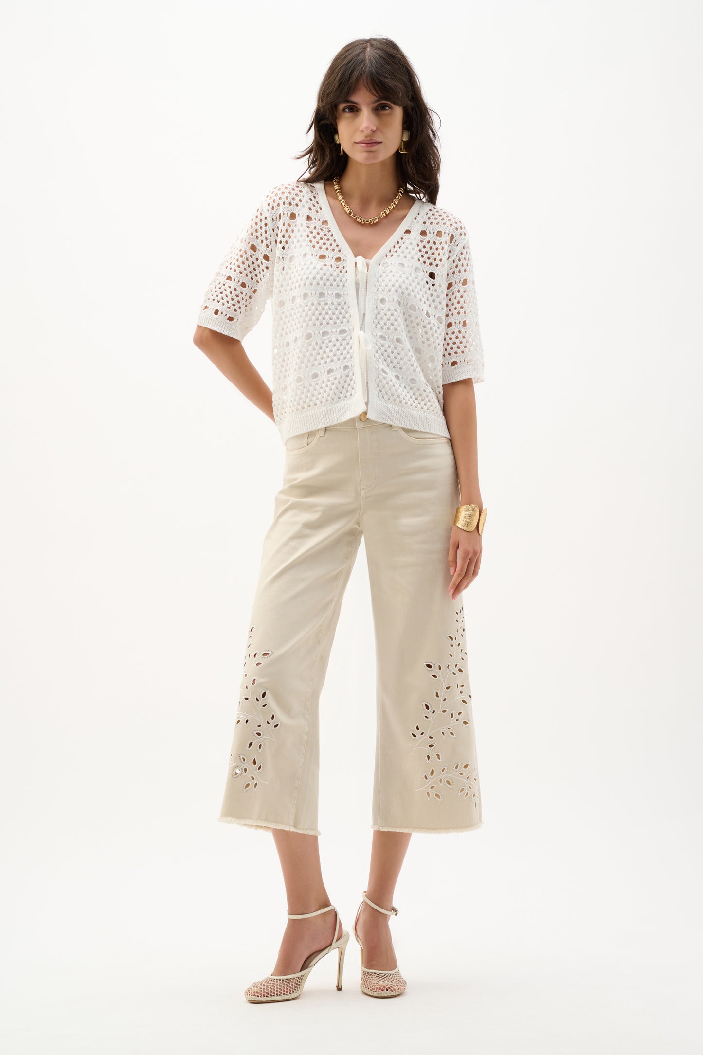 Joseph Ribkoff-262935-3622-Pant-Greige - The Coach Pyramids
