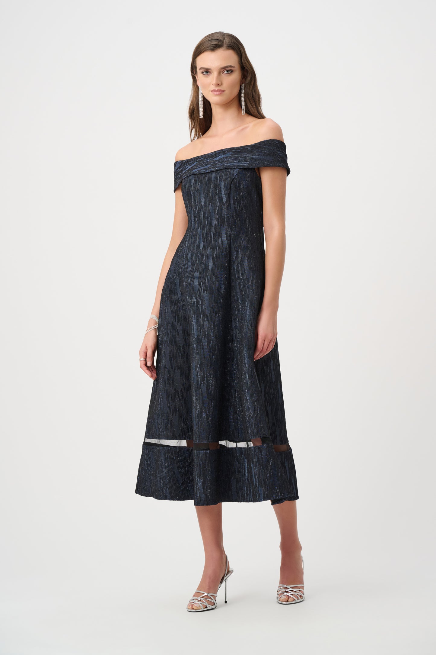 Joseph Ribkoff Fall 2026-263742-51-Dress-Navy - The Coach Pyramids