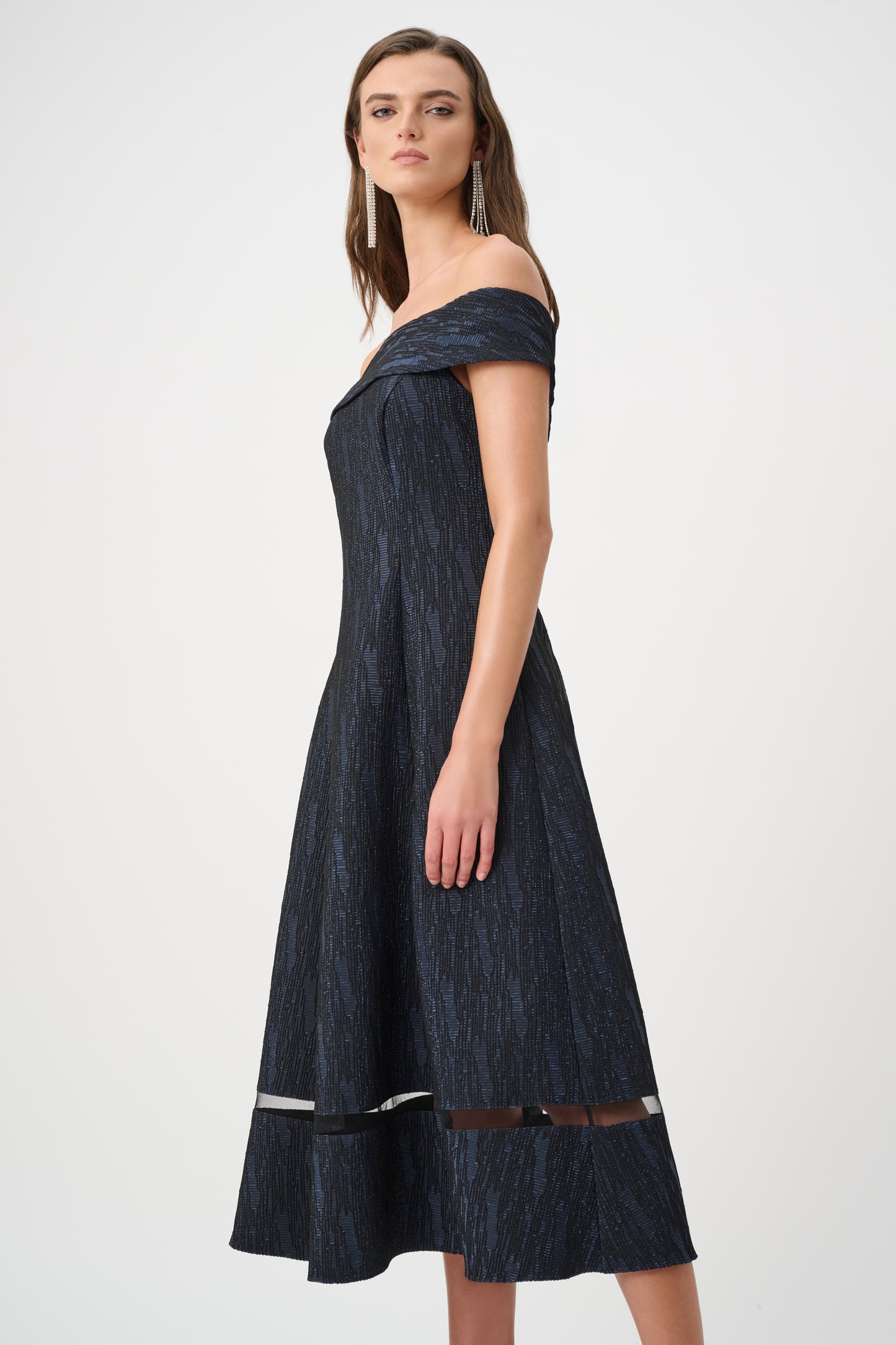 Joseph Ribkoff Fall 2026-263742-51-Dress-Navy - The Coach Pyramids