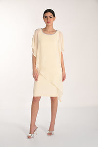 Frank Lyman-268068-Woven Dress-Midnight - The Coach Pyramids