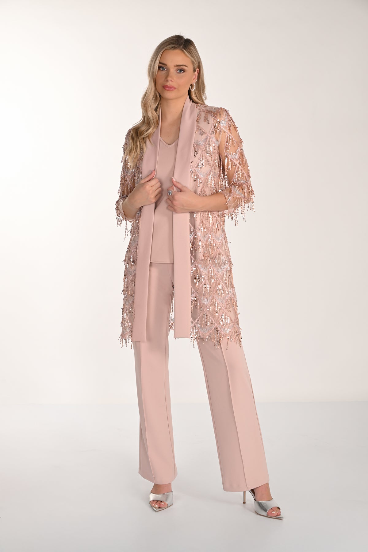 Coach Robe Joseph Ribkoff Printemps 2024 -241718-Robe-Gris/Multi – The Coach Pyramids