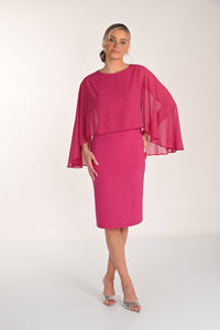 Frank Lyman-268195-Knit Dress-Periwinkle - The Coach Pyramids
