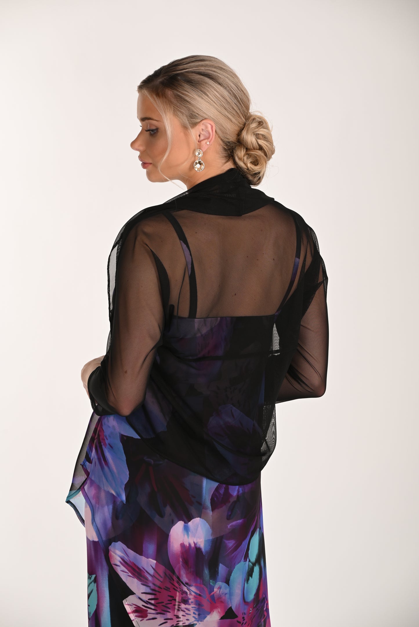 Frank Lyman-268273-Knit Bolero-Black - The Coach Pyramids
