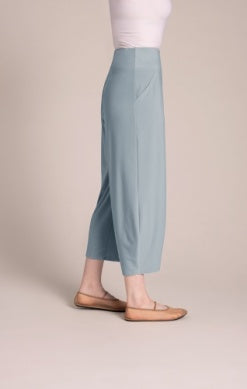 Sympli Spring/Summer 2025-27237-Narrow Lantern Pant-Stone Blue