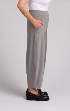 Sympli Spring/Summer 2025-27237-Narrow Lantern Pant-Taupe - The Coach Pyramids