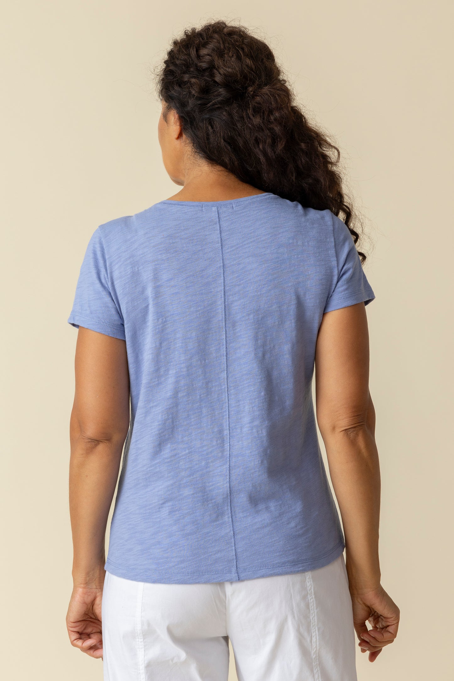 Habitat Spring/Summer 2025-H27524S5-Cover Stitch Tee-Malibu - The Coach Pyramids