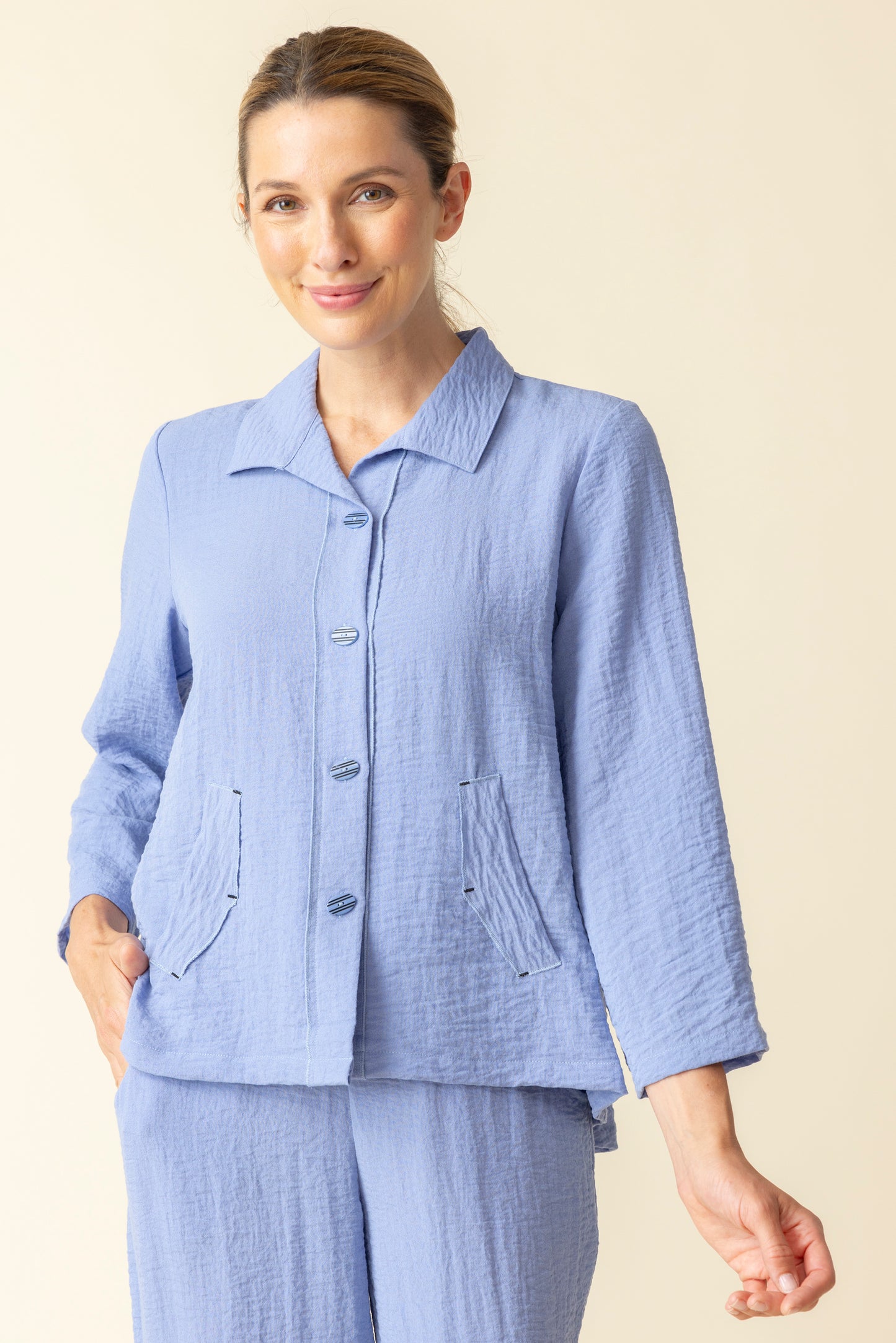 Habitat Spring/Summer 2025-H30649S5-Pleat Back Jacket-Rain - The Coach Pyramids