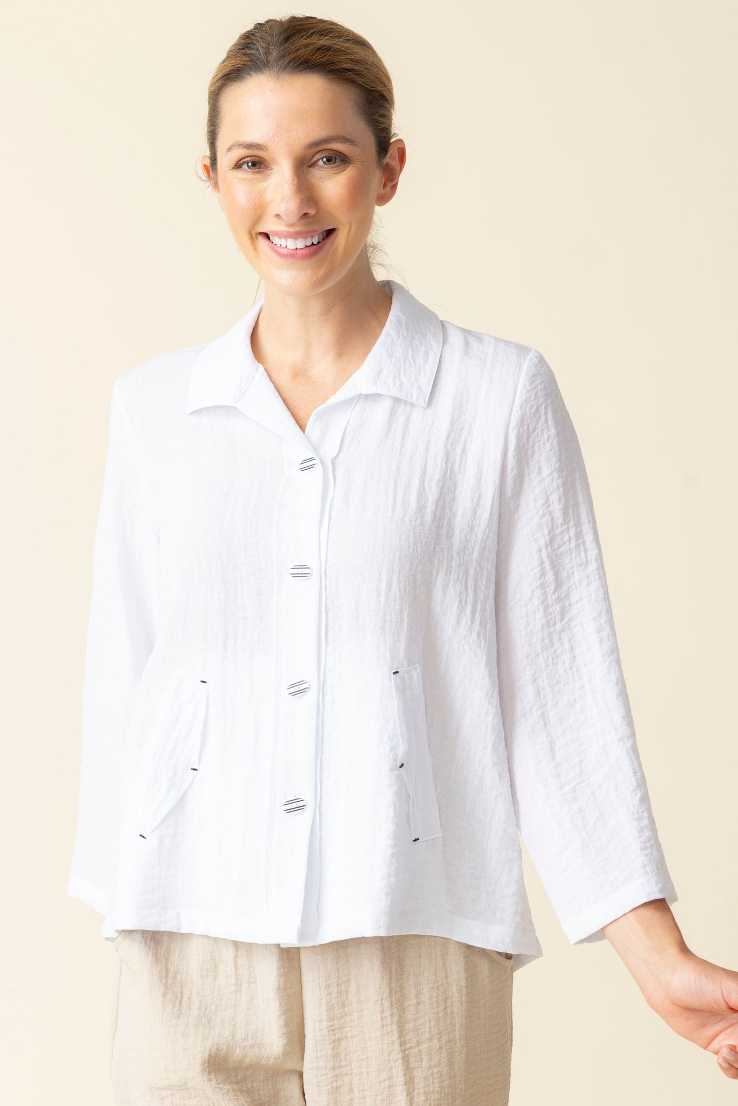 Habitat Spring/Summer 2025-H30649S5-Pleat Back Jacket-Black - The Coach Pyramids