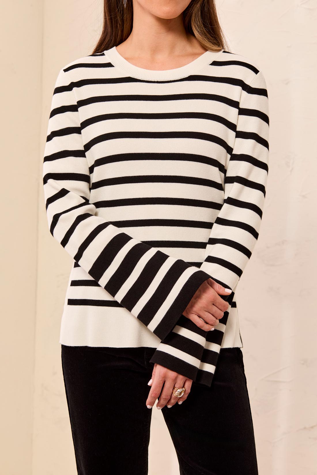 Tribal-L/S Crew Neck Sweater-3127O-0002-Black - The Coach Pyramids