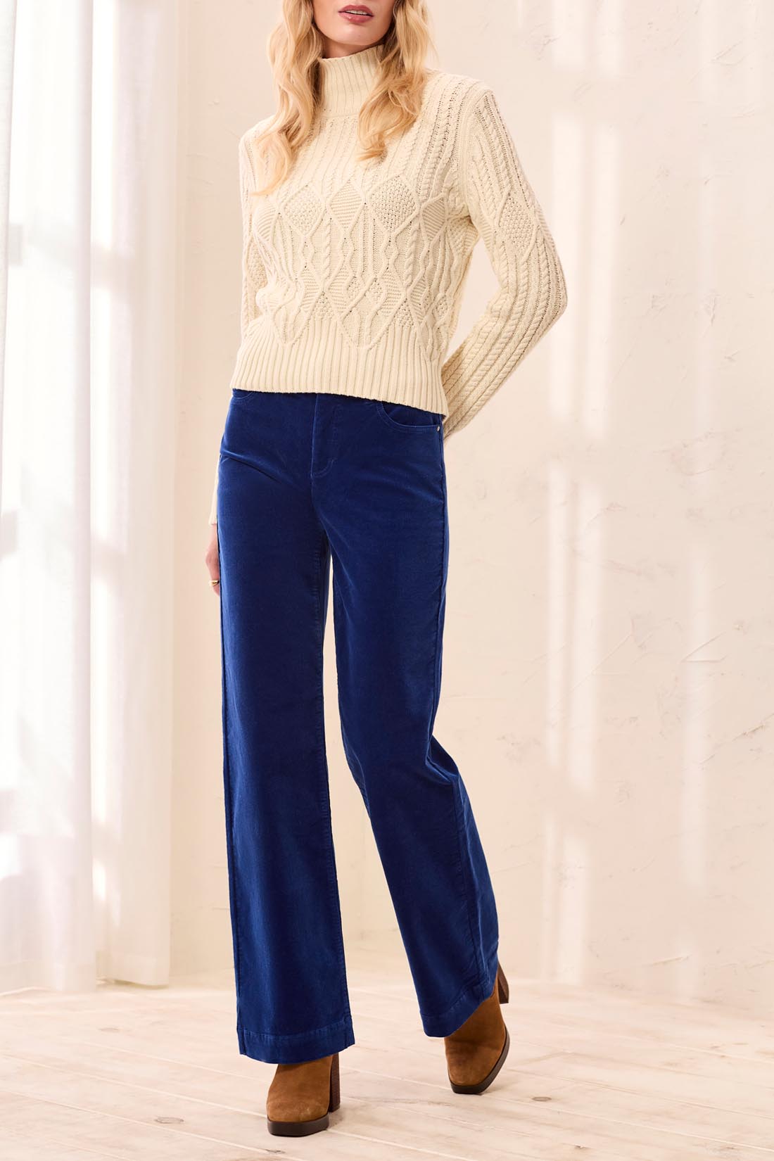 Tribal-Fly Front 5 Pocket Pant-3167O-3383-Stellar - The Coach Pyramids