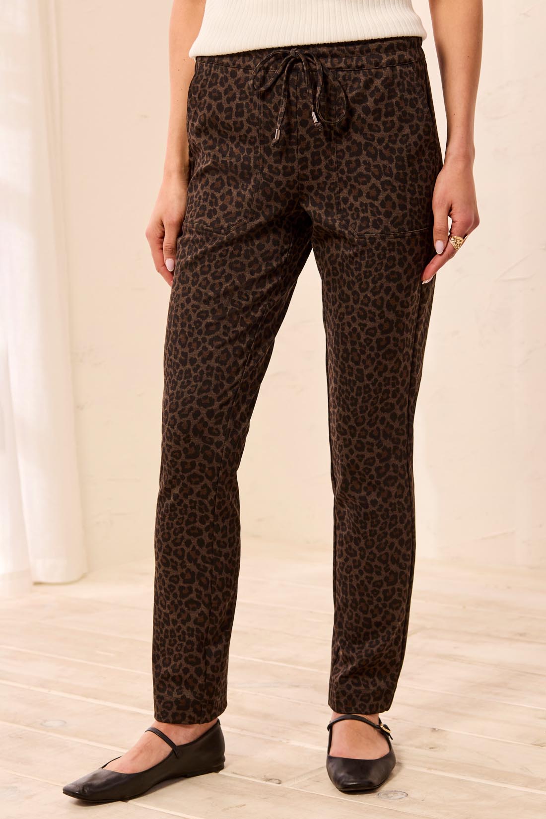 Tribal-Pull On Ankle Pant W/Pockets-3182O-3388-Hickory - The Coach Pyramids