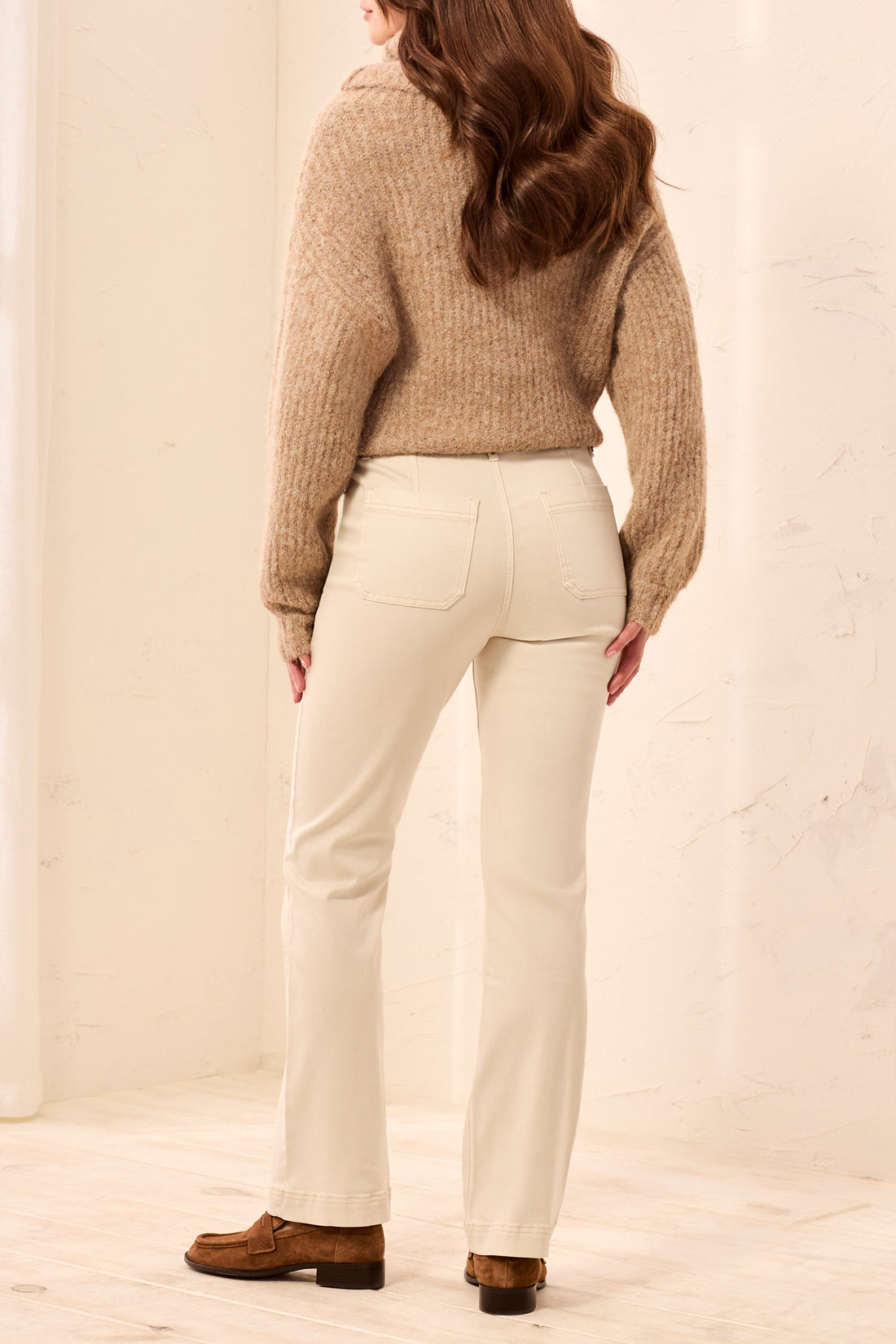 Tribal-Pull On Pant W/Front Leg Seams-3216O-1290-Birch - The Coach Pyramids