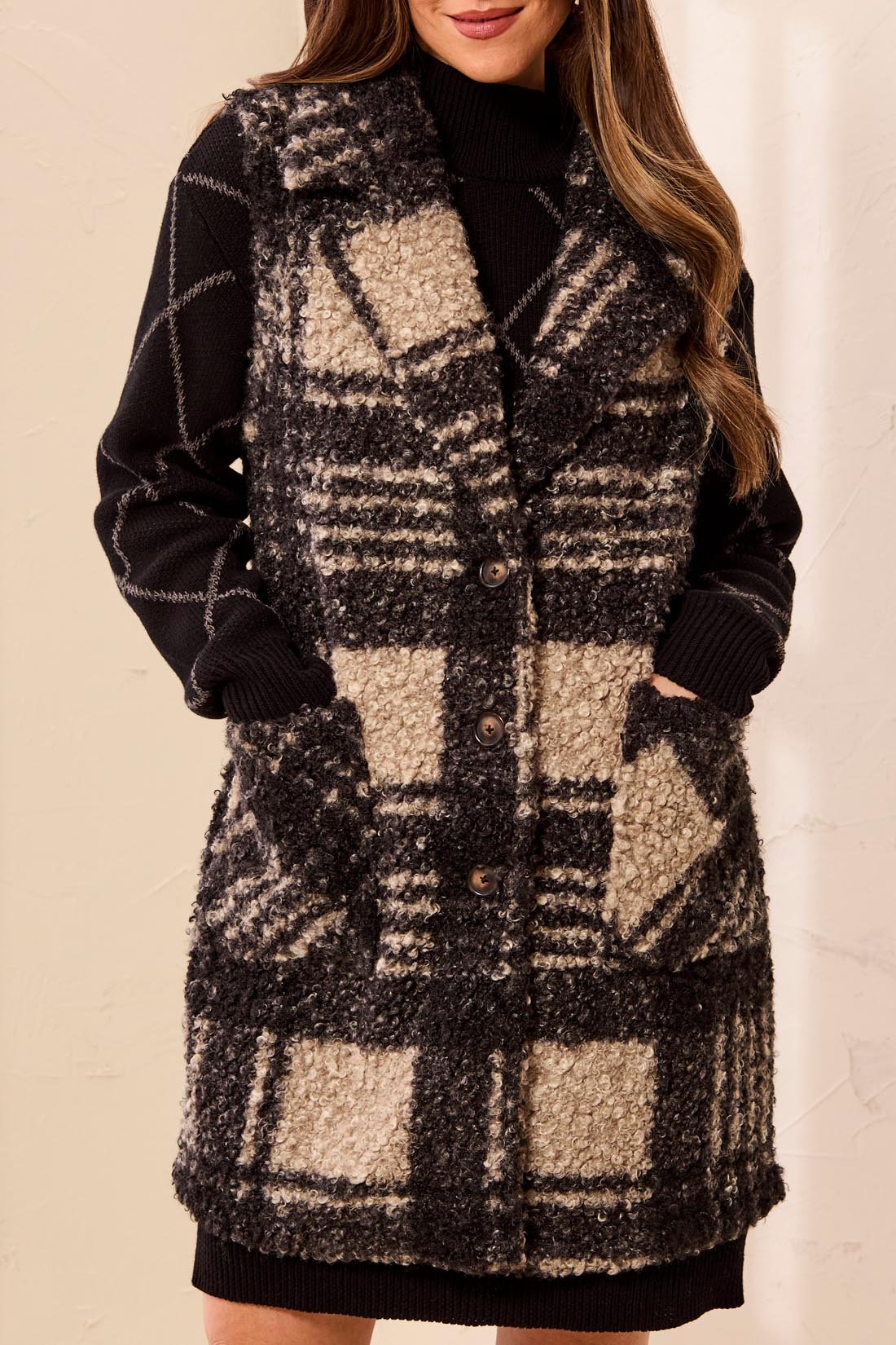Tribal-Button Front Vest-3235O-1921-Fossil - The Coach Pyramids