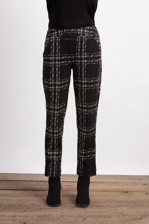 Habitat Fall/Winter 2023-H32363-Slim Ankle Pants-Plaid - The Coach Pyramids