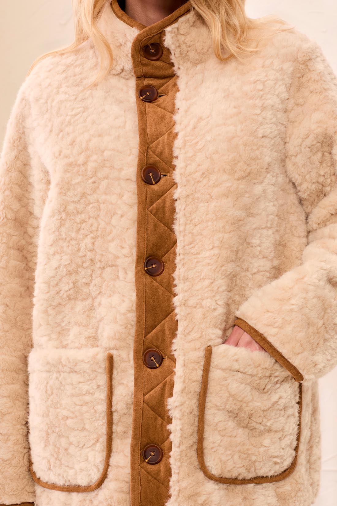 Tribal-L/S Reversible Coat-3239O-0933-Walnut - The Coach Pyramids