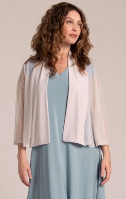 Sympli Spring/Summer 2025-325177-4- Mezza Luna Cardigan Mesh-Cashew - The Coach Pyramids