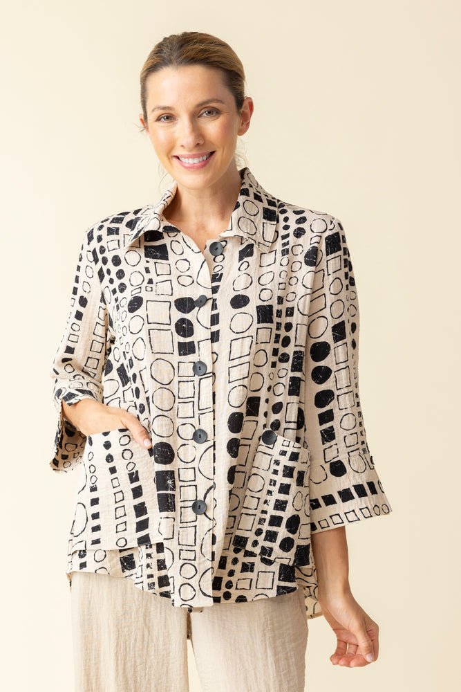 Habitat Spring/Summer 2025-H34118-Party Tunic-OatMeal