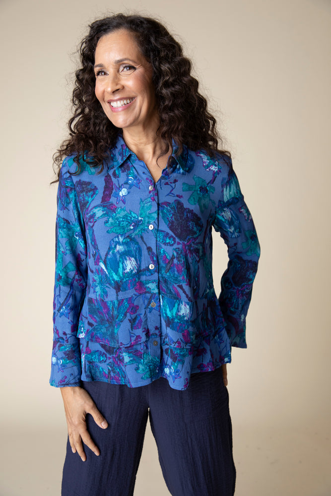 Habitat Fall 2024-H34220-Flounce Shirt-Iron