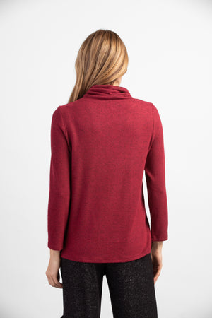 Habitat Fall/Winter 2023-H35880-Tie Neck Pullover-Cranberry - The Coach Pyramids