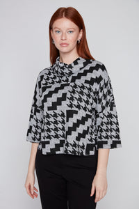 Compli K - Knit Top - 36564 - Black/Grey - The Coach Pyramids
