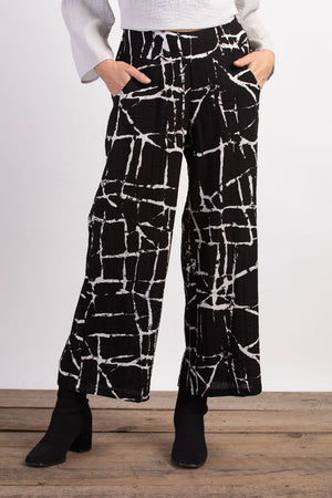 Habitat Fall/Winter 2023-H38470-Crackle Ankle Pant-Black - The Coach Pyramids