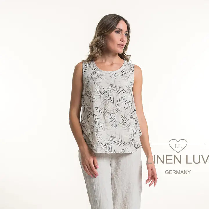 Linen Luv-TP1131P-9-French Linen Top Print-Beige - The Coach Pyramids