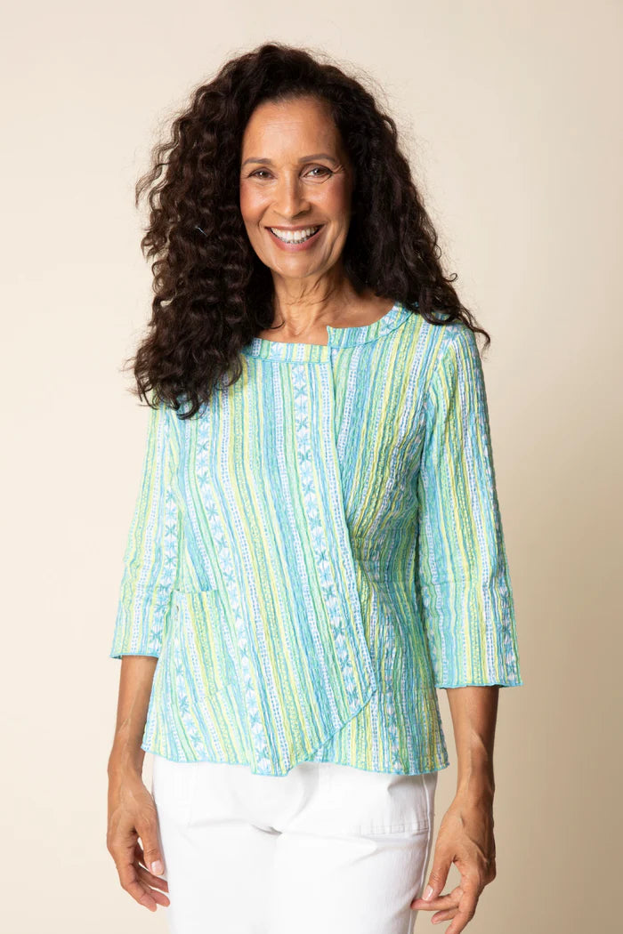 Habitat-H40118-Overlay Pocket Top-Indigo - The Coach Pyramids