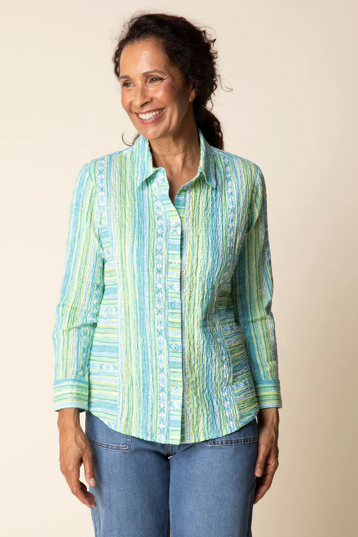 Habitat-H40119-Side Panel Shape Shirt-Aloe - The Coach Pyramids
