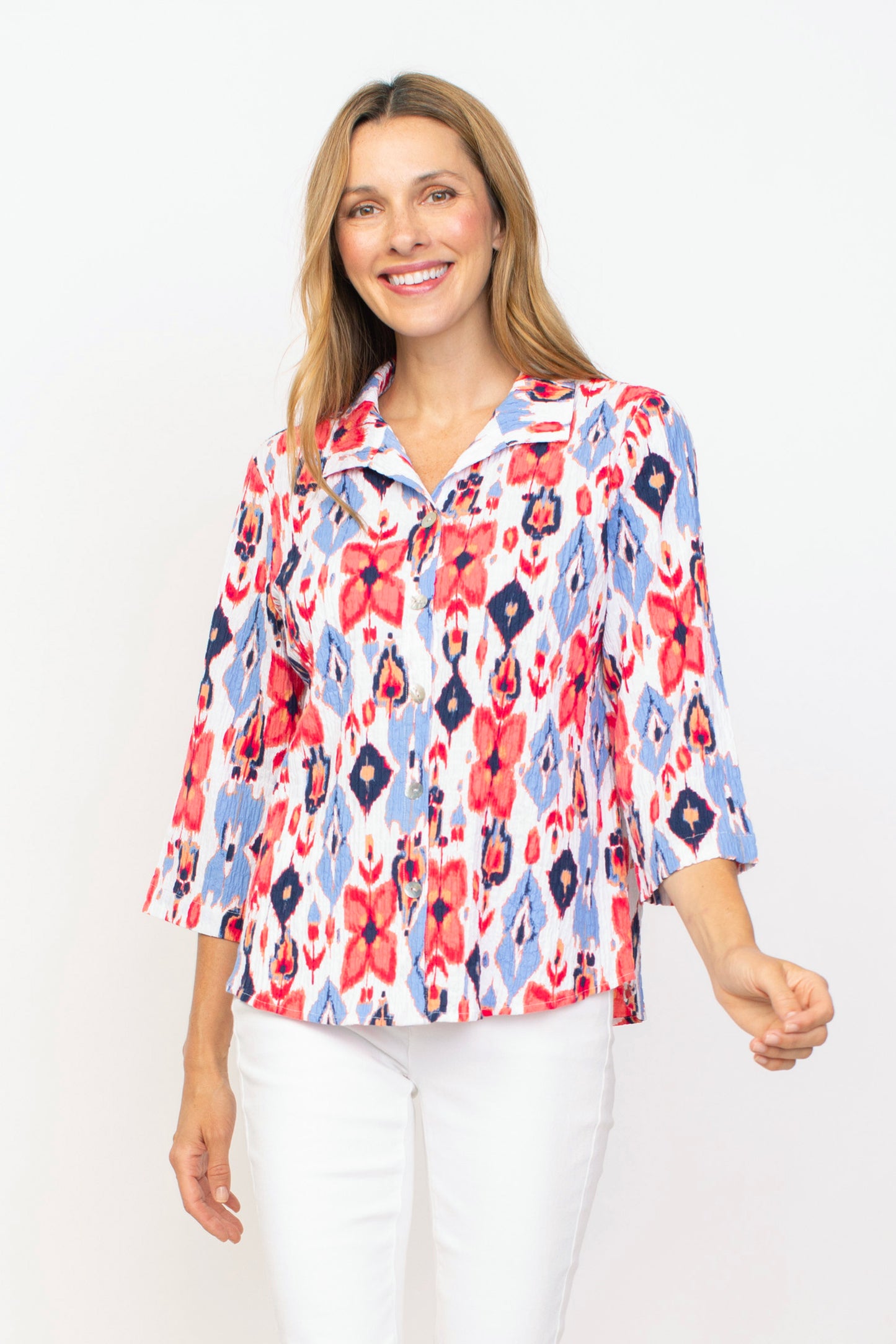 Habitat Spring 2024-H40938- Retro Swing Shirt-Melon - The Coach Pyramids