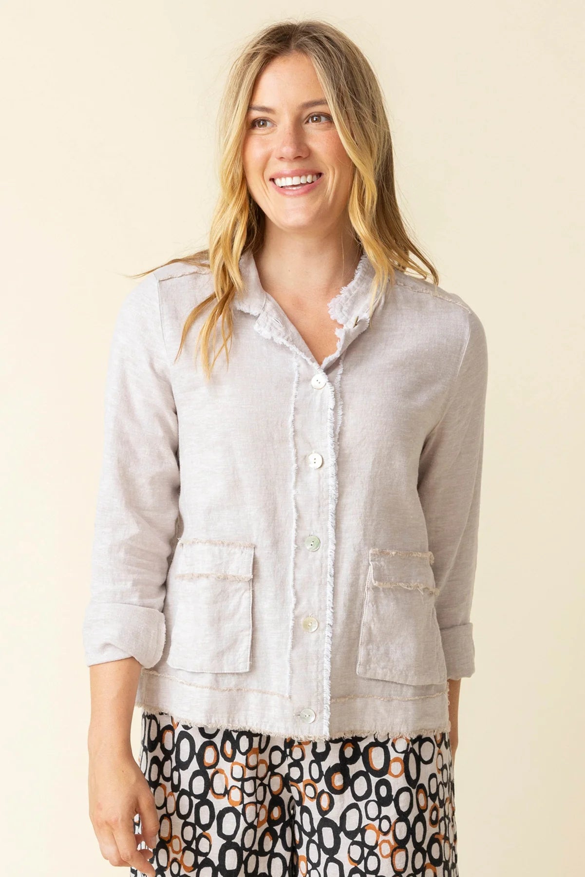 Habitat-H41552S6-Summer Breeze Jacket-Oatmeal - The Coach Pyramids